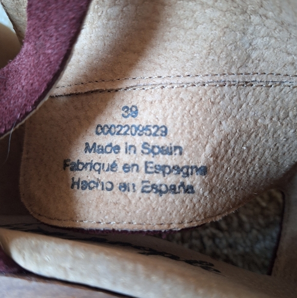 NWOT Free People Cedar Clogs Maroon Suede Buckle Closure Womens Size 8 - Picture 8 of 10